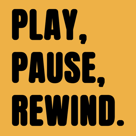 Play, Pause, Rewind Colour T-Shirt