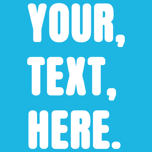 Triple Take Personalise White Print (S/M/L)