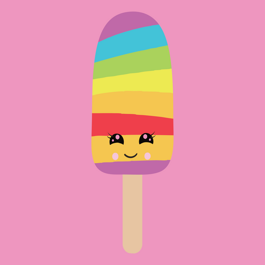 Rainbow Ice Lolly Hooded Sweat