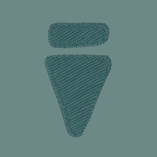 V Logo Subtle Green Bay Regular T-Shirt