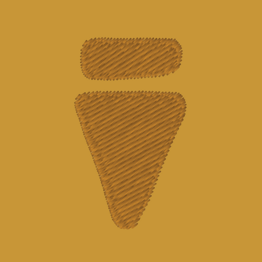 V Logo Subtle Ochre Regular T-Shirt