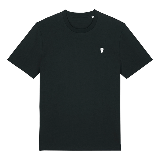 V Logo Bold Black Regular T-Shirt