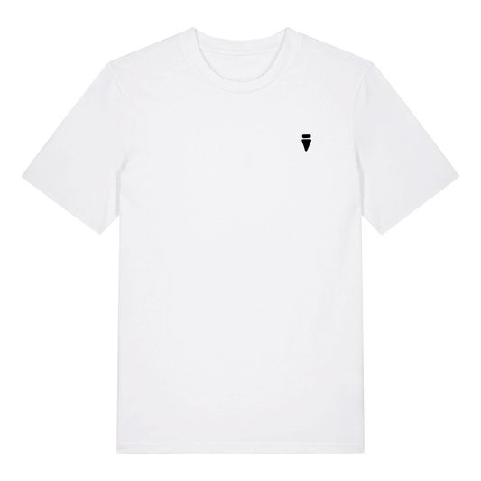 V Logo Bold White Regular T-Shirt