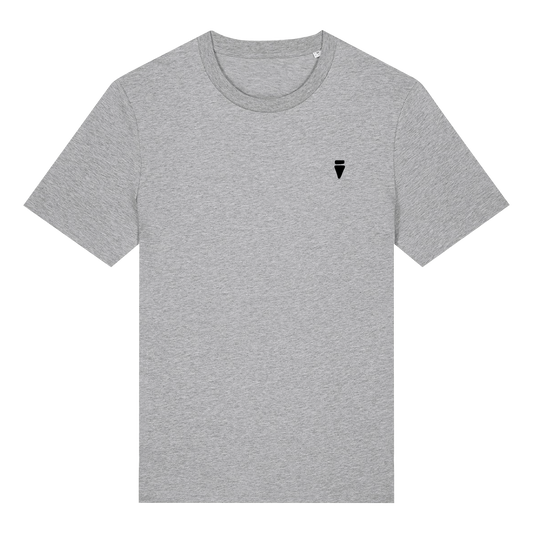 V Logo Bold Dark Heather Grey Regular T-Shirt
