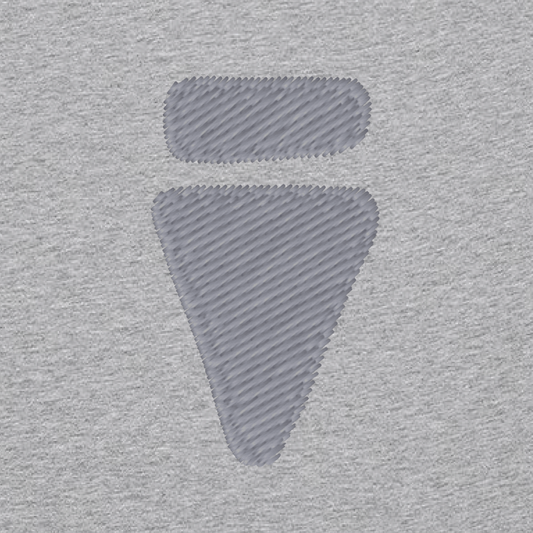 V Logo Subtle Dark Heather Grey Regular T-Shirt