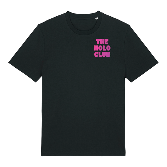 The Holo Club Logo Pink - Glow In The Dark T-Shirt