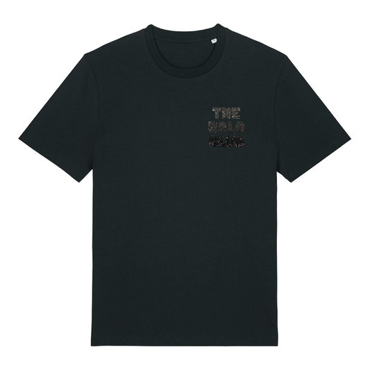 The Holo Club Logo Black Glitter T-Shirt