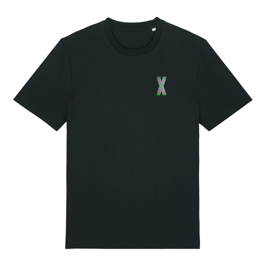 X Logo Black (Rainbow Reflective) T-Shirt