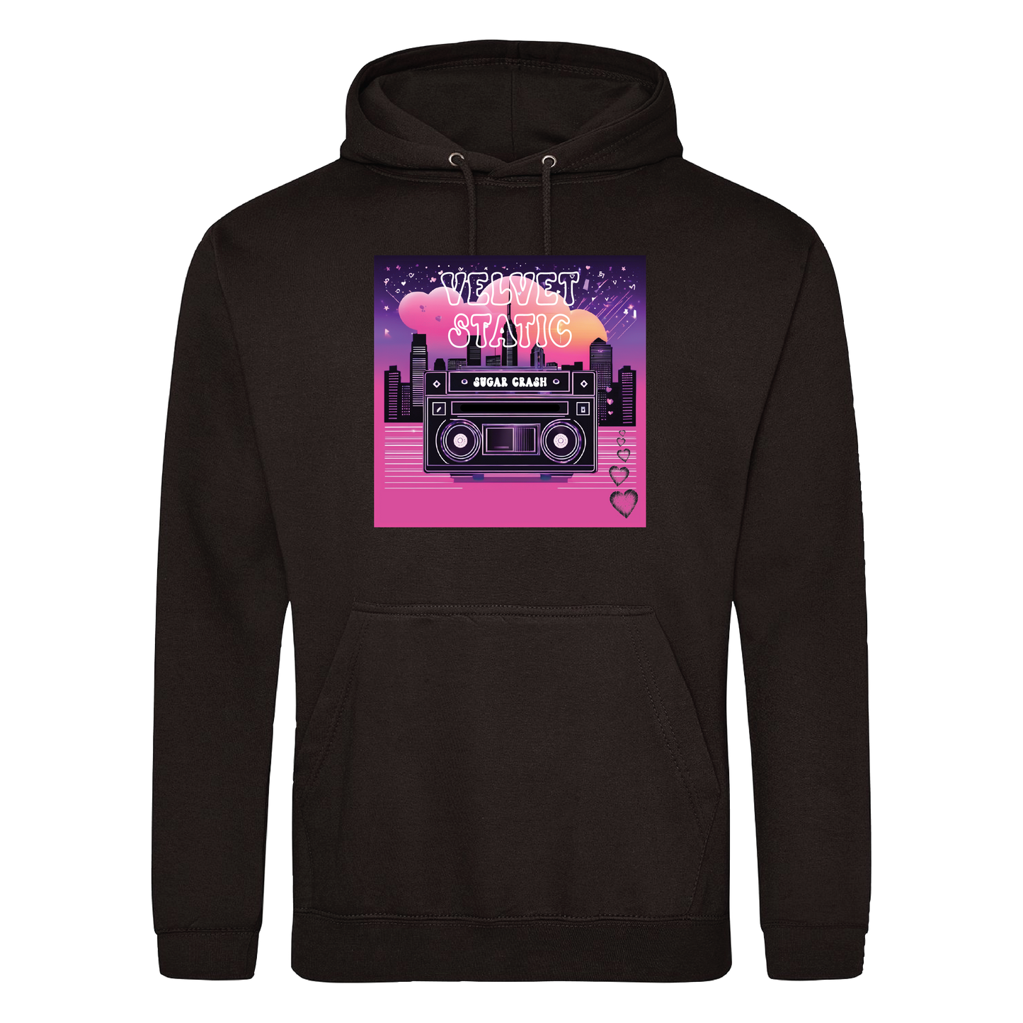 Velvet Skies - Sugar Crash Album Cover Hooded Sweat