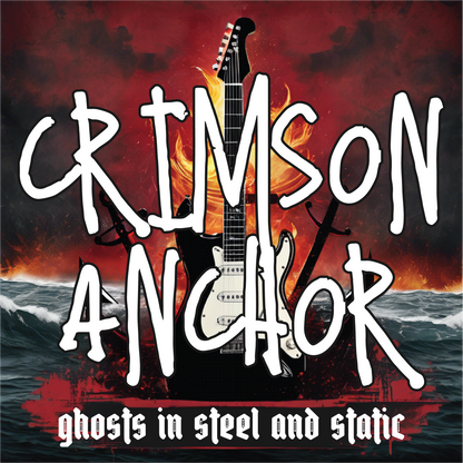 Crimson Anchor - Ghosts In Steel and Static Album Cover Hooded Sweat