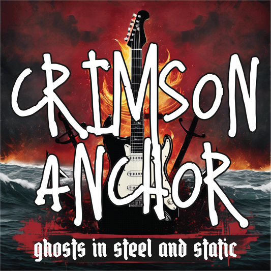 Crimson Anchor - Ghosts In Steel and Static Album Cover Hooded Sweat