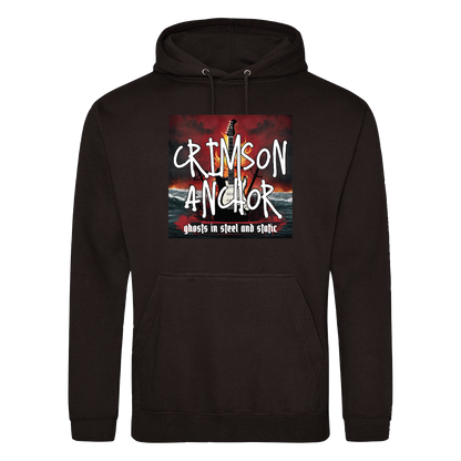 Crimson Anchor - Ghosts In Steel and Static Album Cover Hooded Sweat