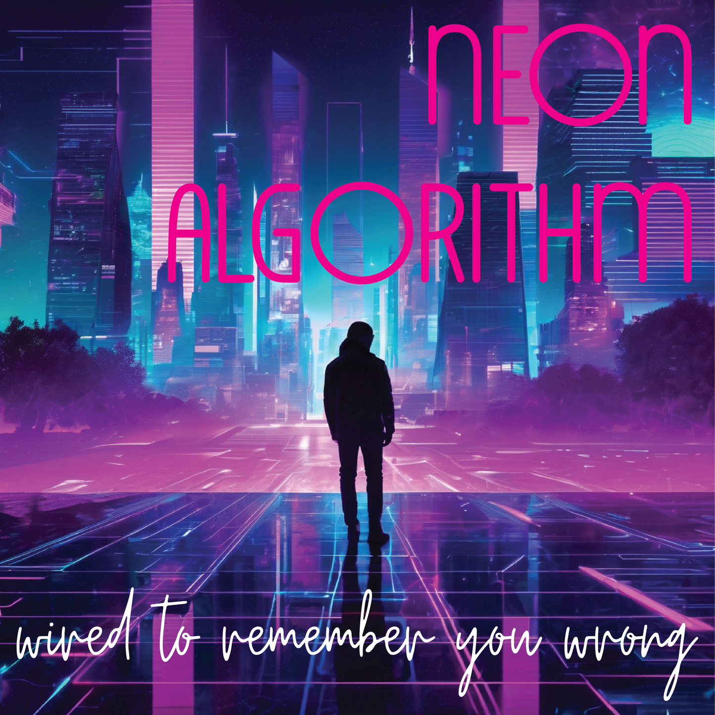 Neon Algorithm - Wired To Remember Her Wrong Album Cover T-Shirt
