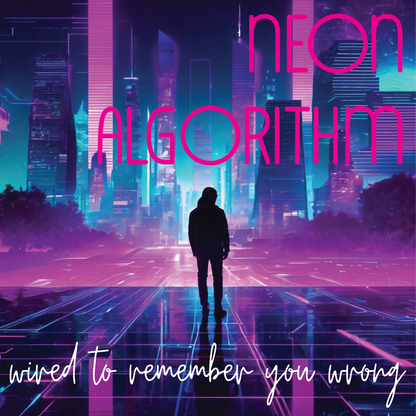Neon Algorithm - Wired To Remember Her Wrong Album Cover T-Shirt