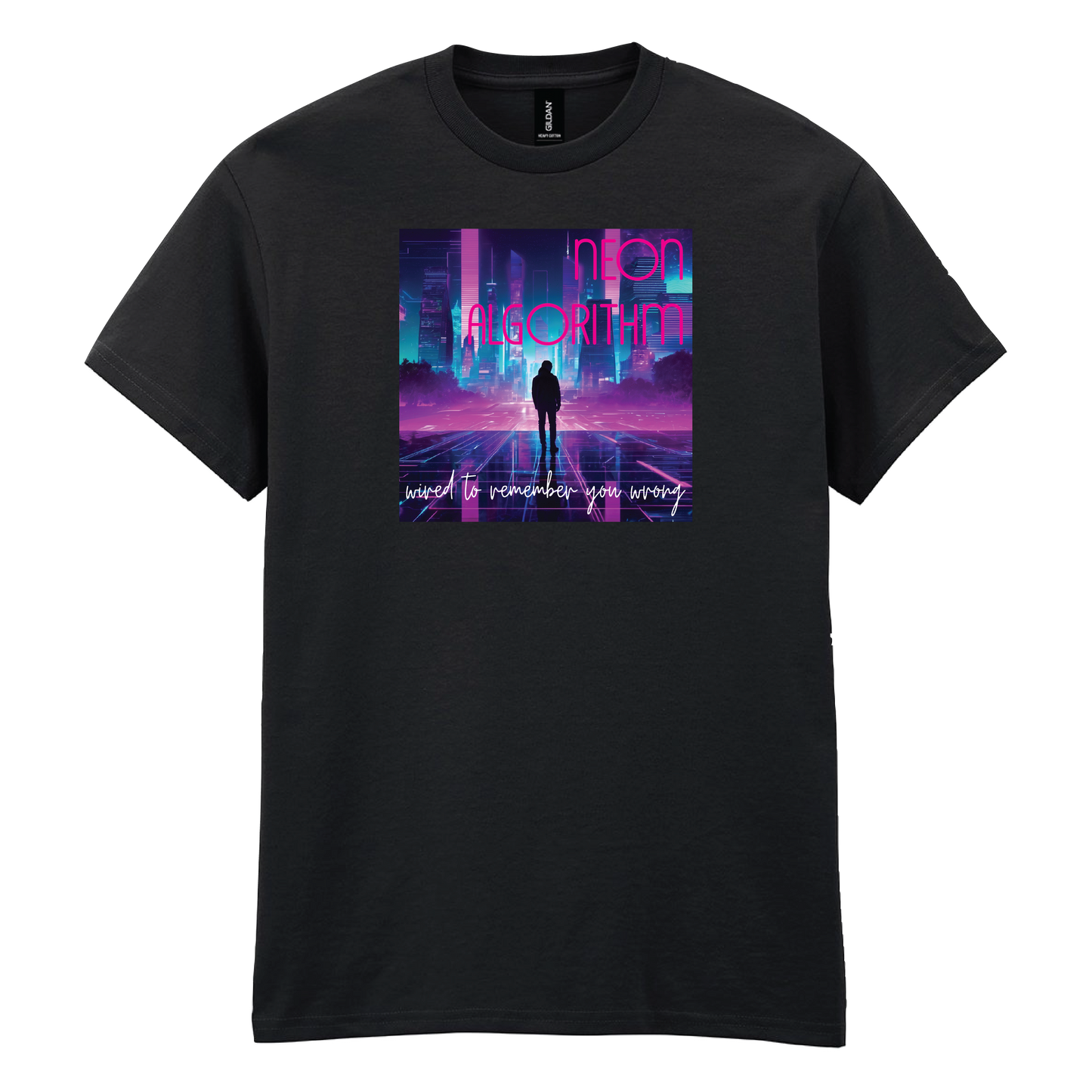 Neon Algorithm - Wired To Remember Her Wrong Album Cover T-Shirt