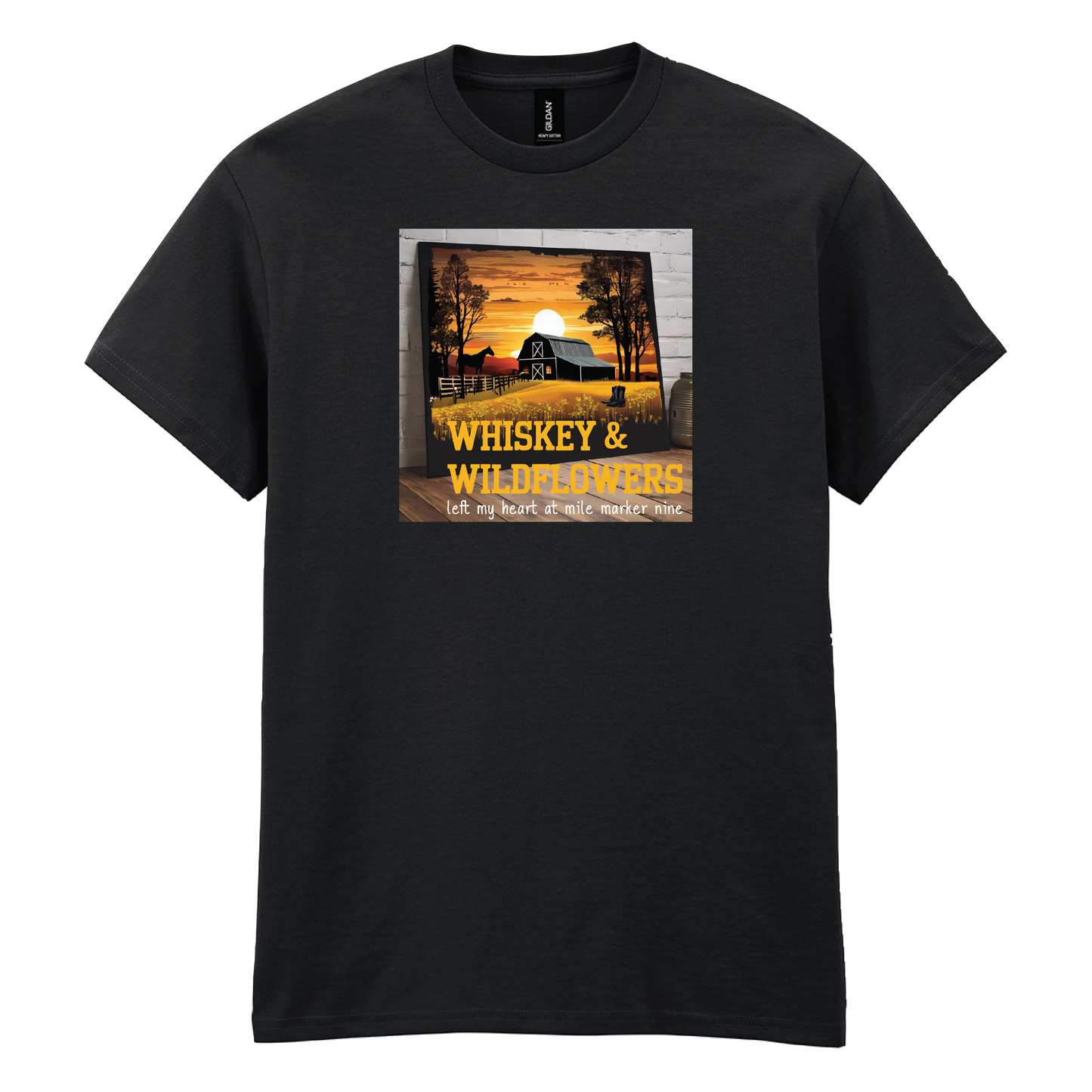 Whiskey & Wildflowers - Left My Heart... Album Cover T-Shirt