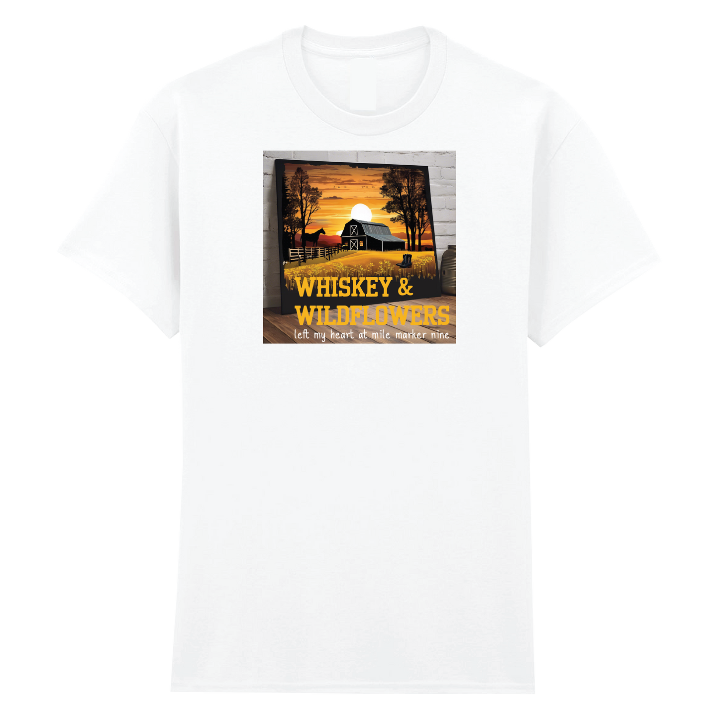 Whiskey & Wildflowers - Left My Heart... Album Cover T-Shirt