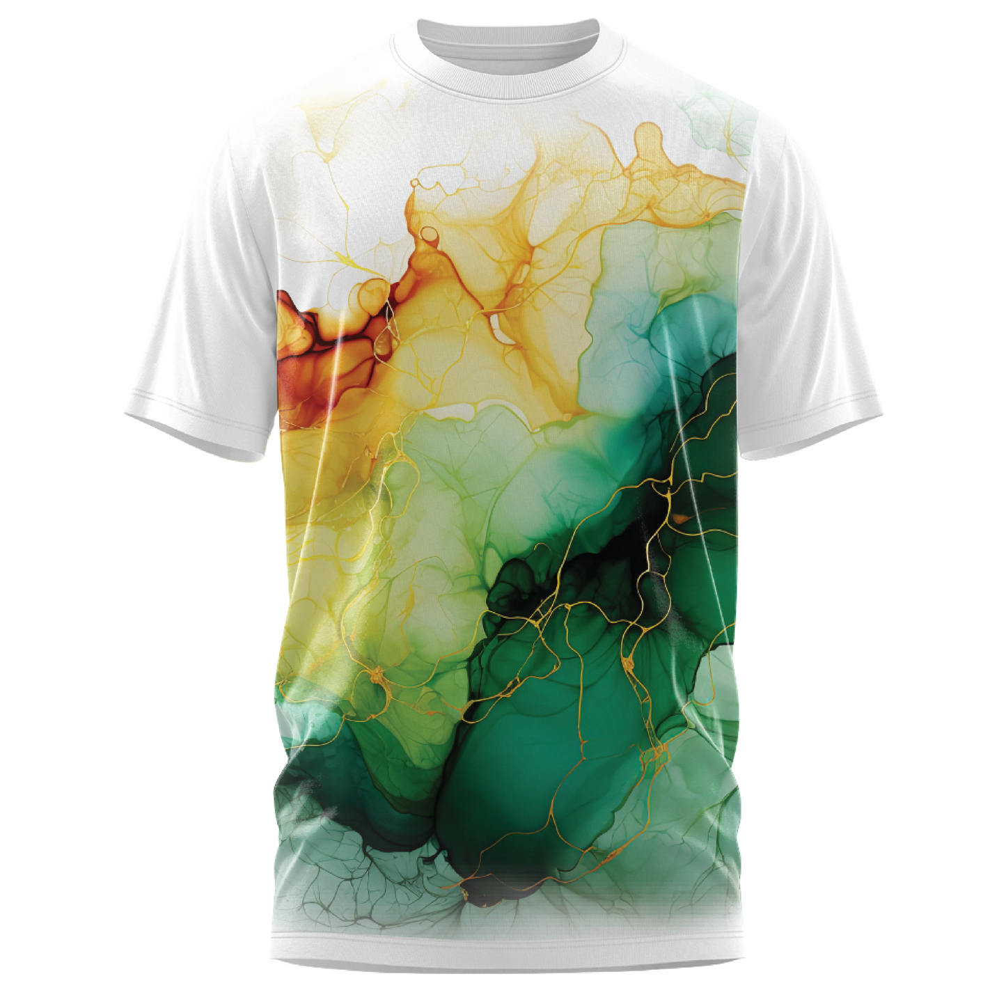 Oversized Impact - Emerald Spill T-Shirt