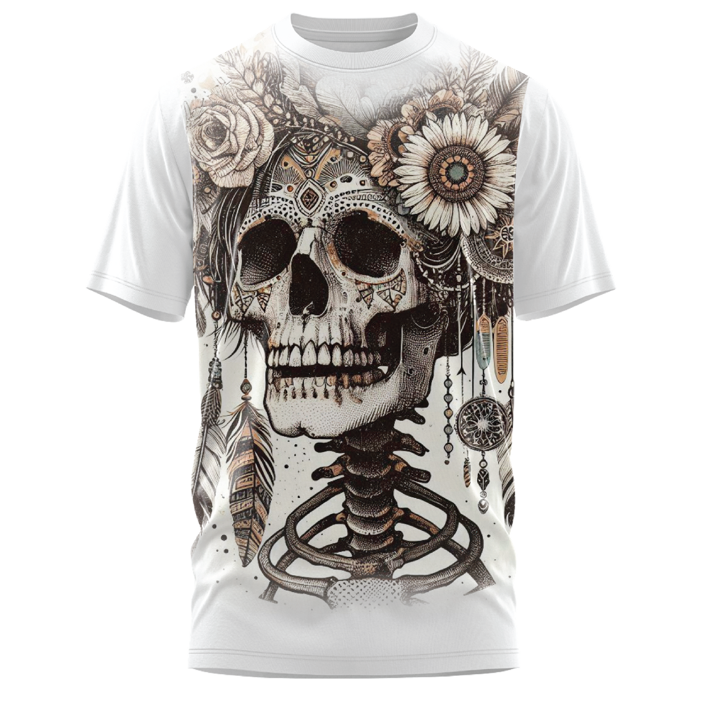 Oversized Impact - Flower Bones T-Shirt