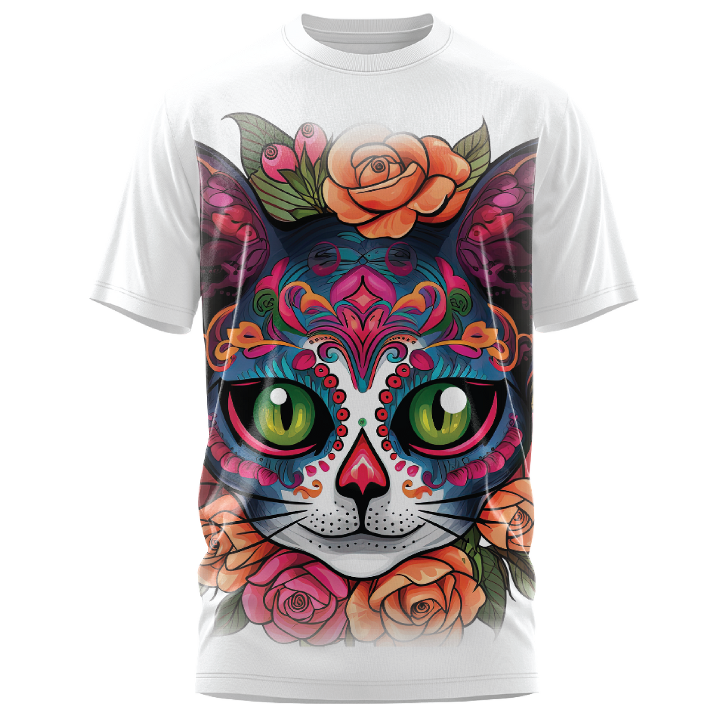 Oversized Impact - Carnival Cat T-Shirt