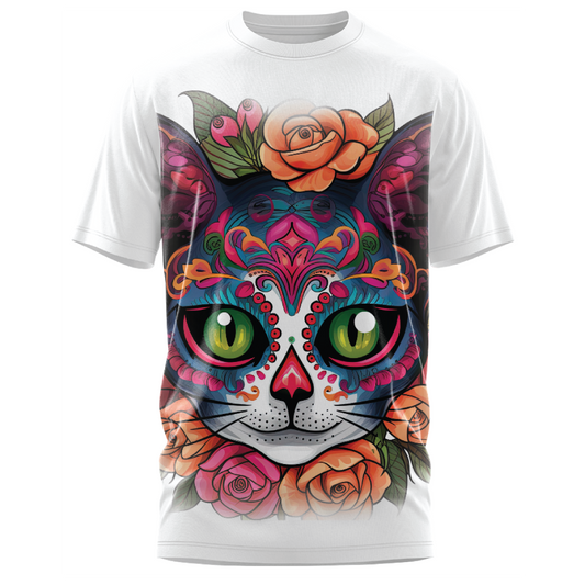 Oversized Impact - Carnival Cat T-Shirt