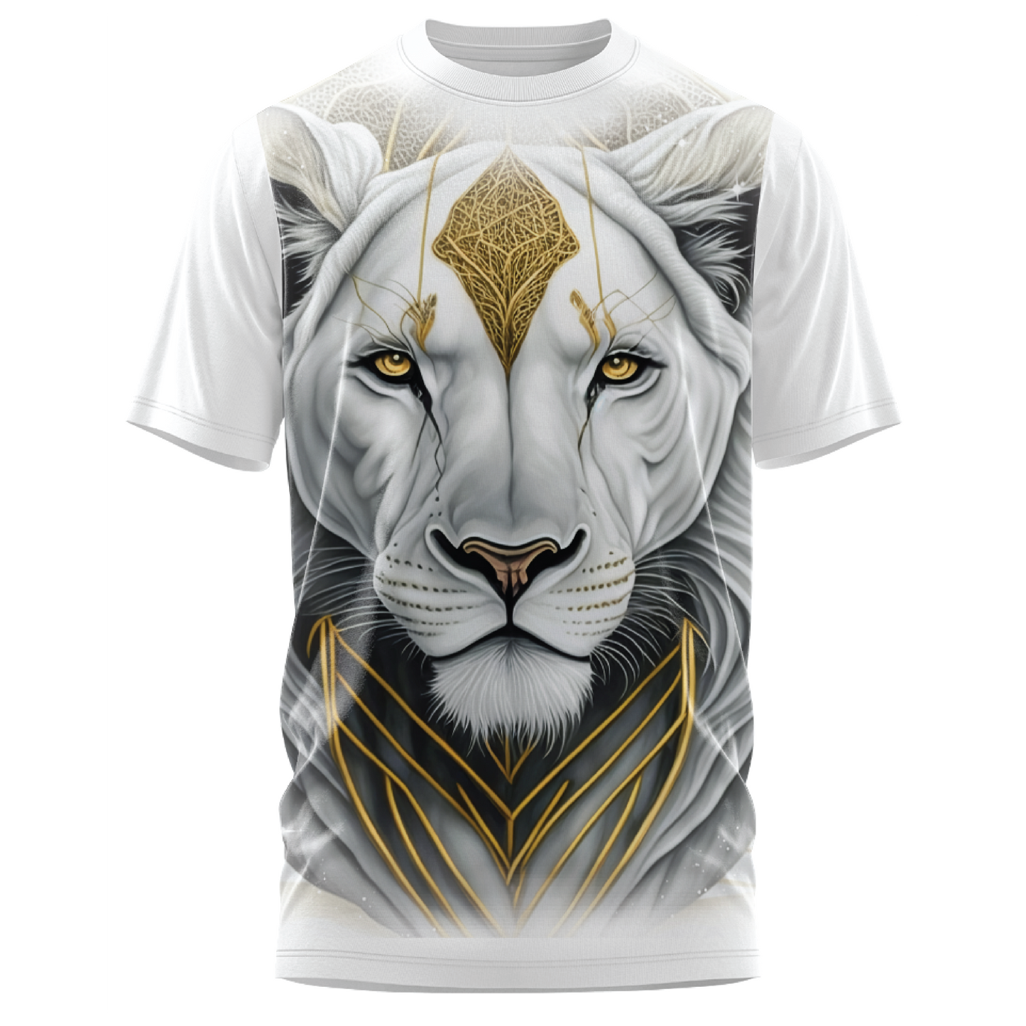 Oversized Impact - Golden Mane Majesty T-Shirt