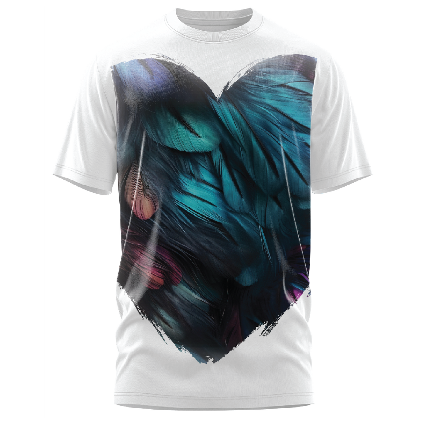 Oversized Impact - Neon Feathers T-Shirt