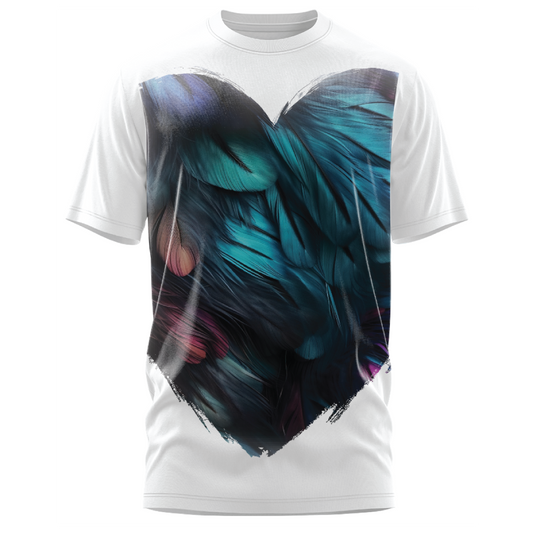 Oversized Impact - Neon Feathers T-Shirt