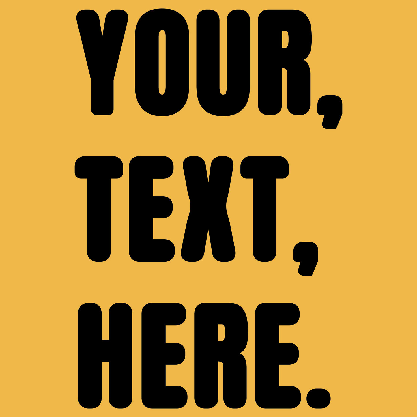 Triple Take Personalise Black Print (S/M/L)