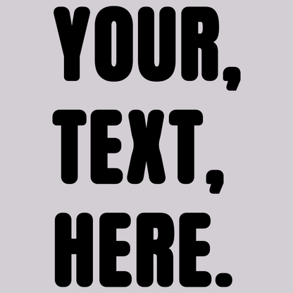 Triple Take Personalise Black Print (S/M/L)