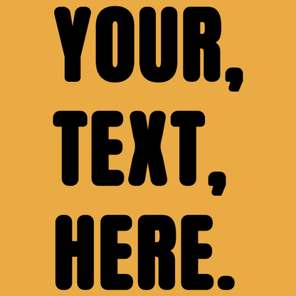 Triple Take Personalise Black Print (S/M/L)