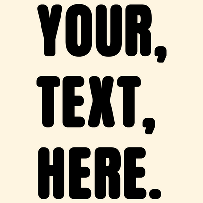 Triple Take Personalise Black Print (S/M/L)