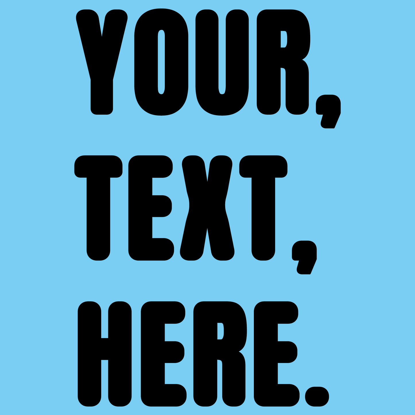 Triple Take Personalise Black Print (S/M/L)