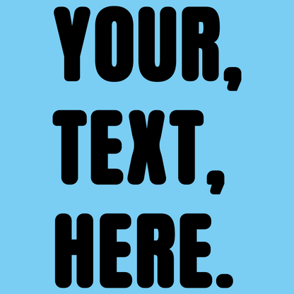 Triple Take Personalise Black Print (S/M/L)