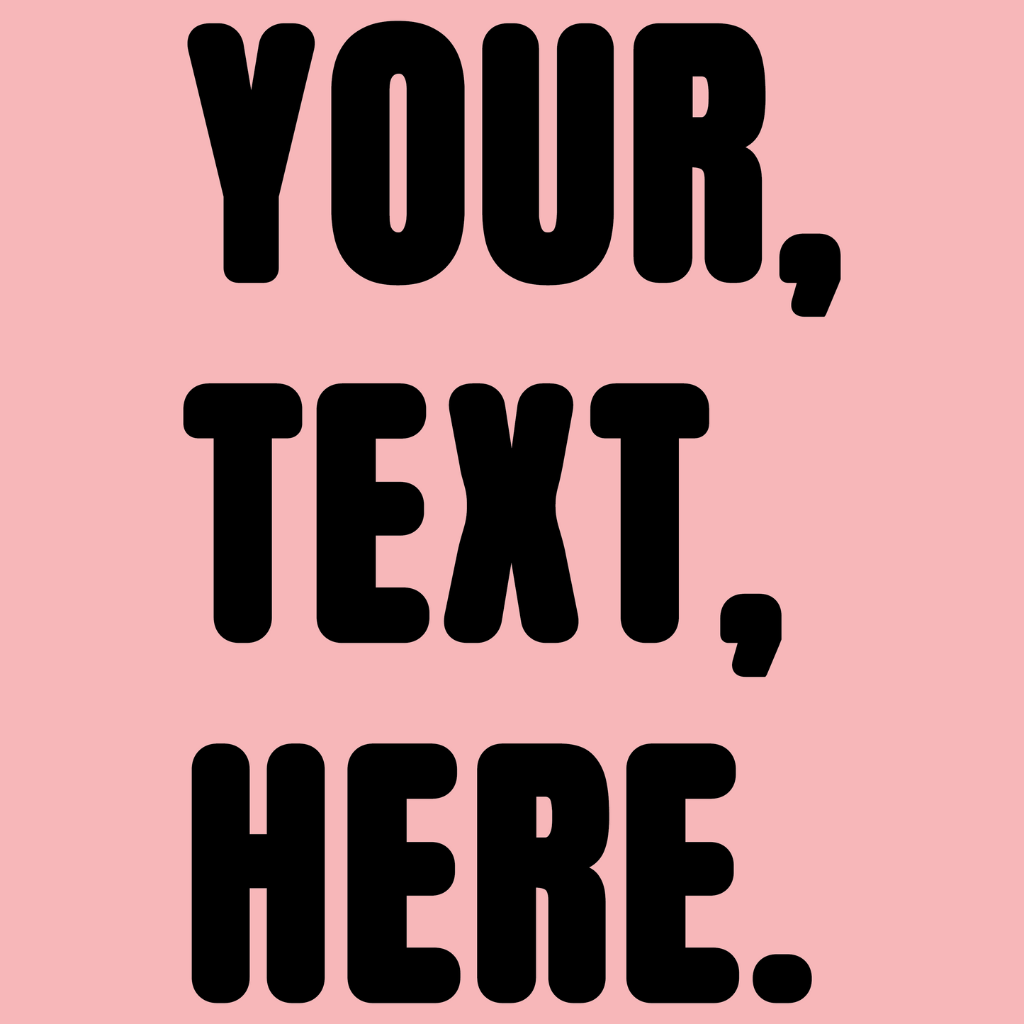 Triple Take Personalise Black Print (S/M/L)