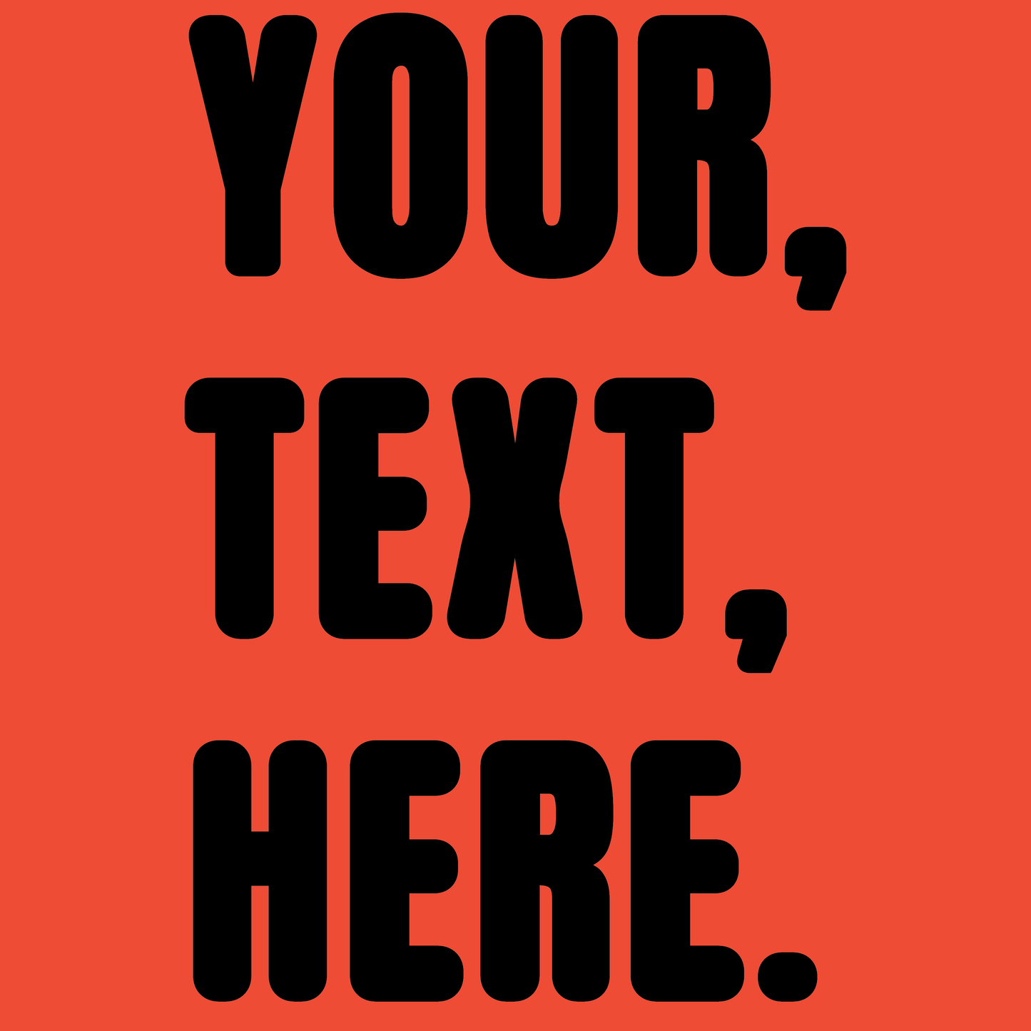 Triple Take Personalise Black Print (S/M/L)