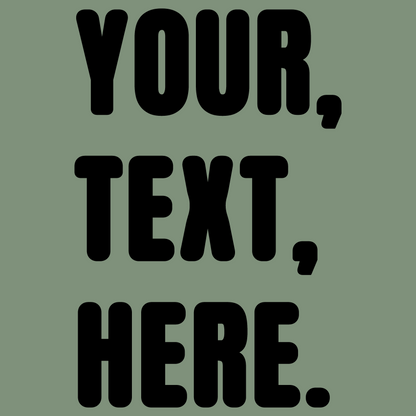 Triple Take Personalise Black Print (S/M/L)