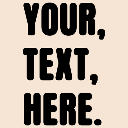 Triple Take Personalise Black Print (S/M/L)