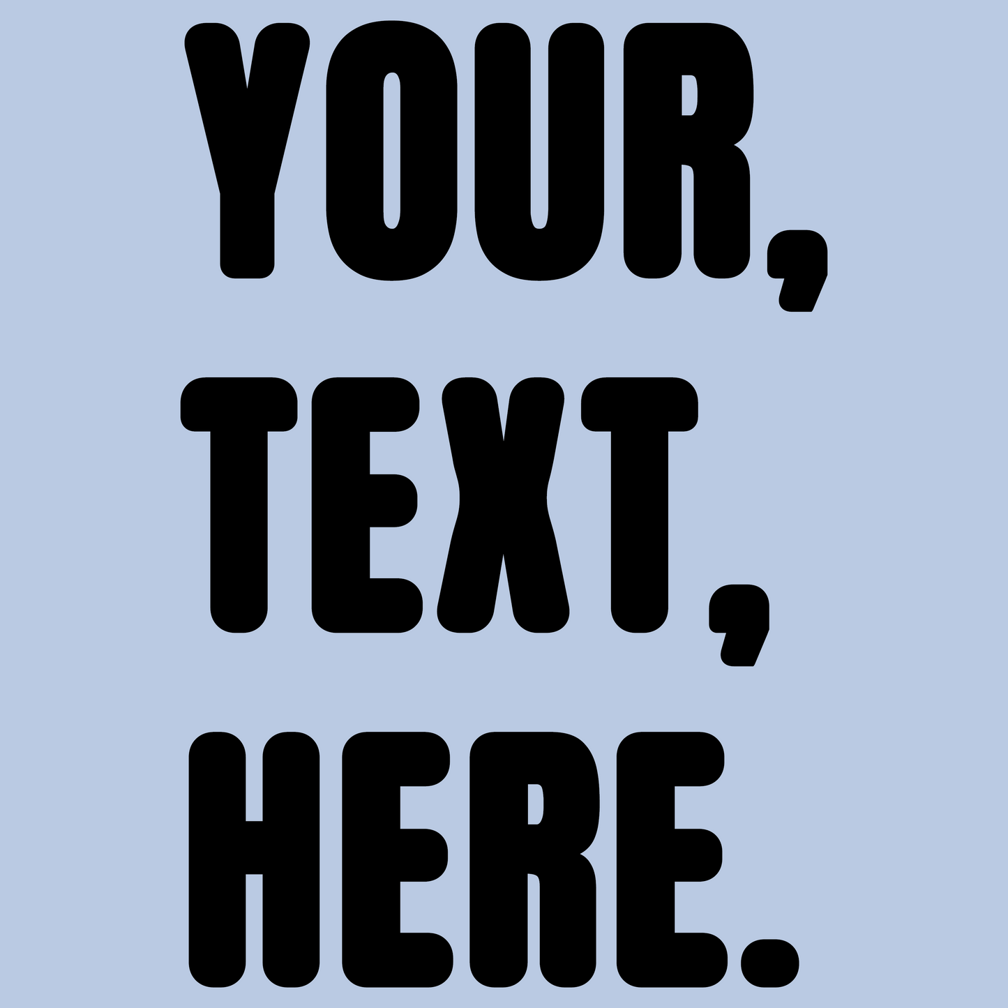 Triple Take Personalise Black Print (S/M/L)