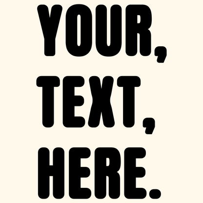 Triple Take Personalise Black Print (S/M/L)