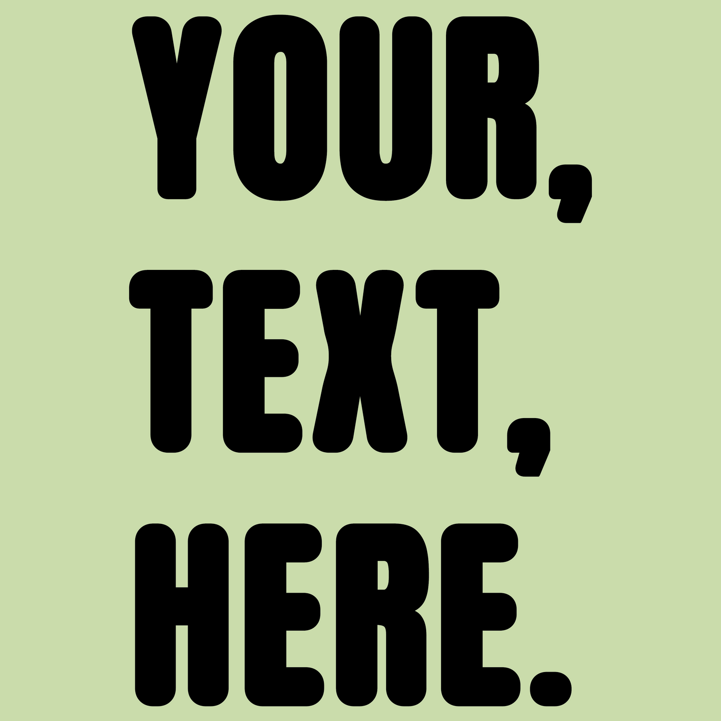 Triple Take Personalise Black Print (S/M/L)