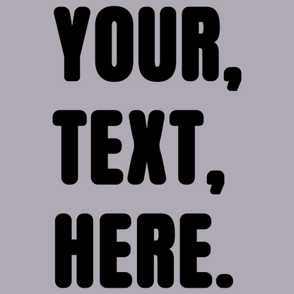 Triple Take Personalise Black Print (S/M/L)
