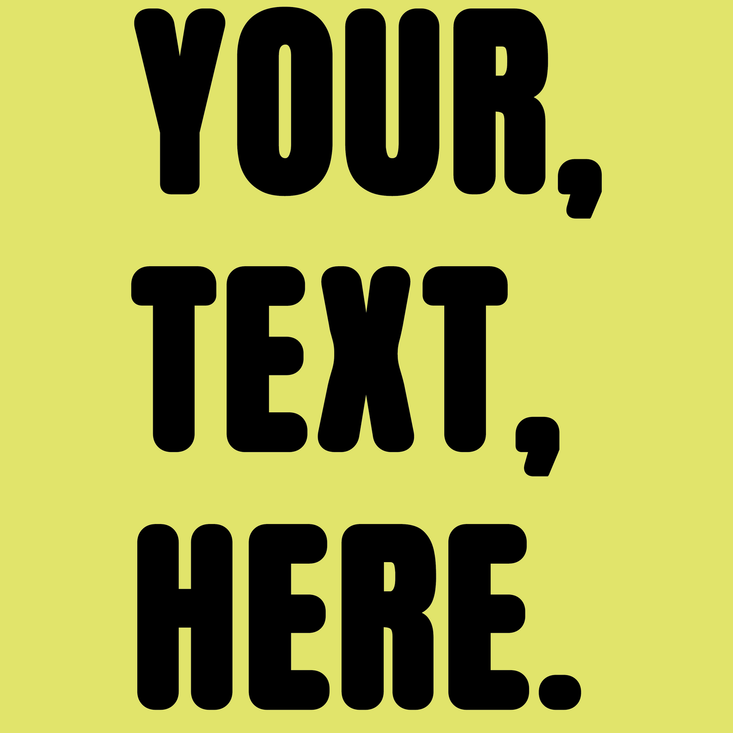 Triple Take Personalise Black Print (S/M/L)