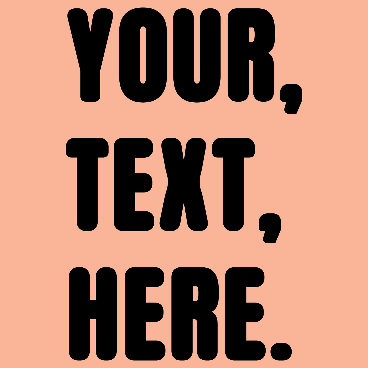 Triple Take Personalise Black Print (S/M/L)