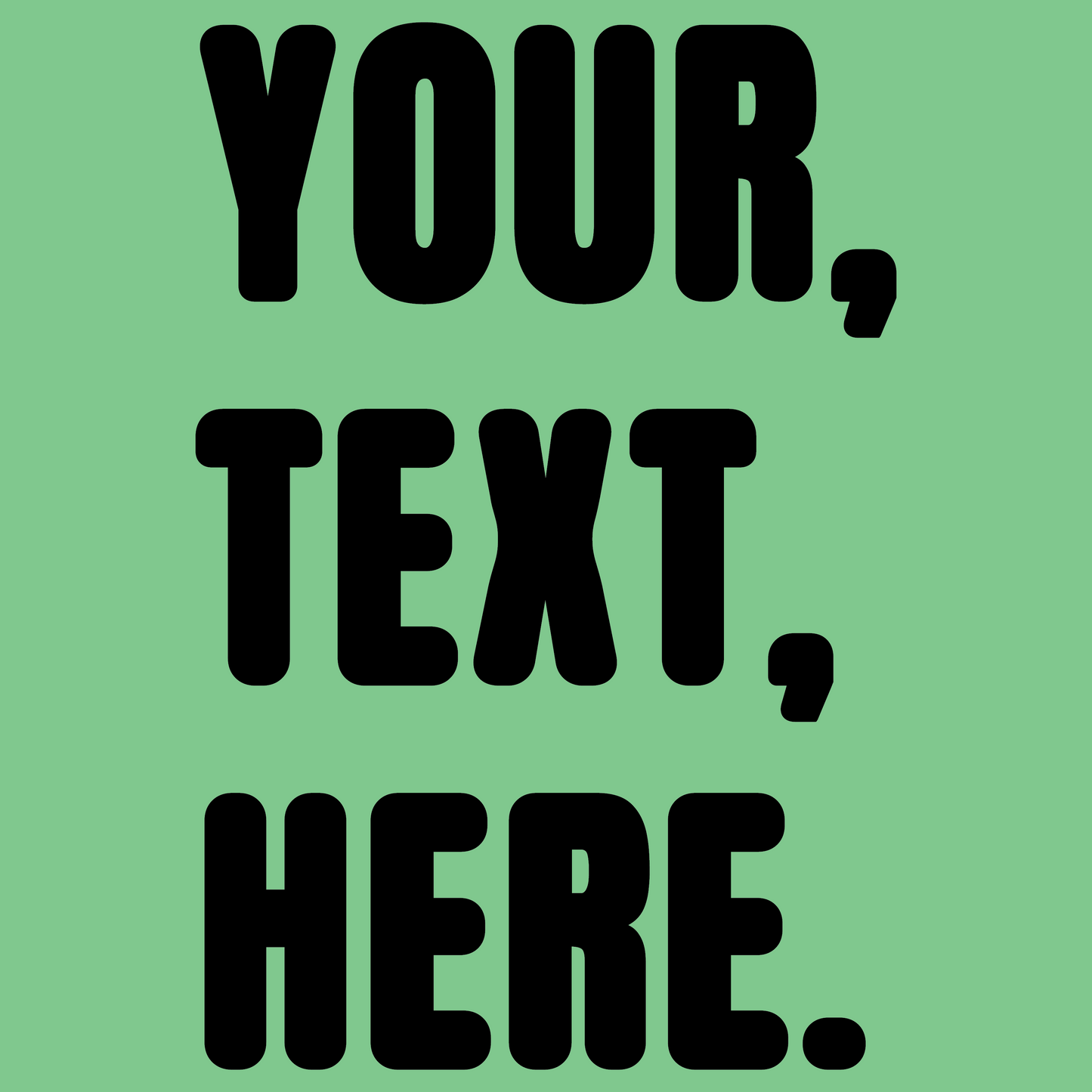 Triple Take Personalise Black Print (S/M/L)