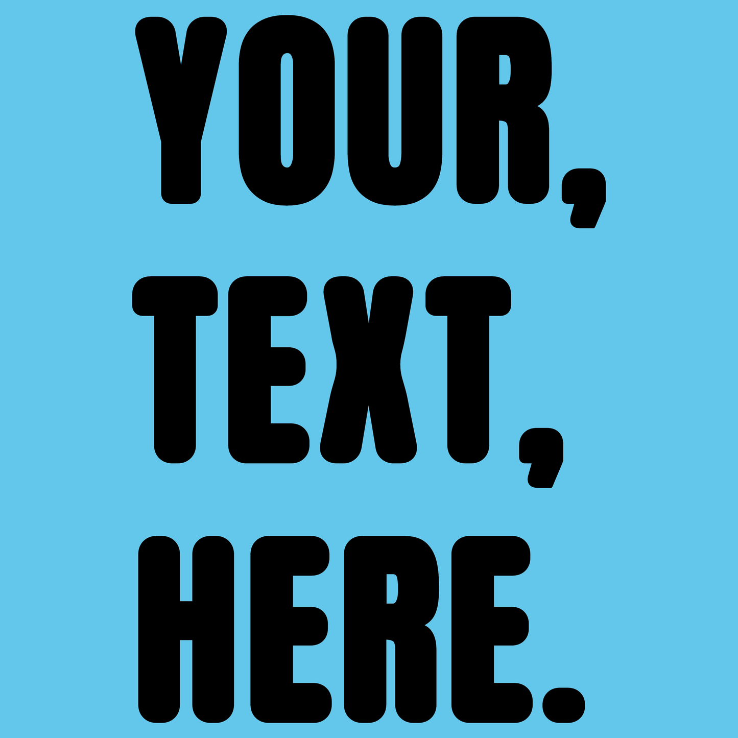 Triple Take Personalise Black Print (S/M/L)