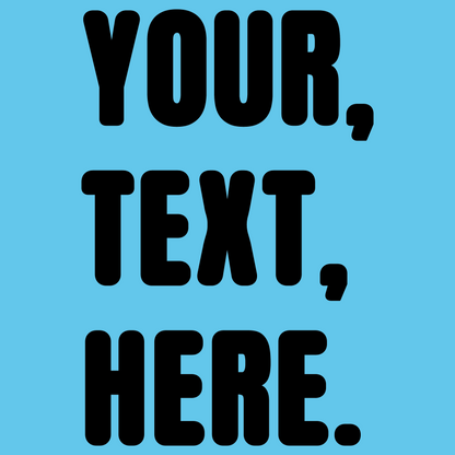 Triple Take Personalise Black Print (S/M/L)