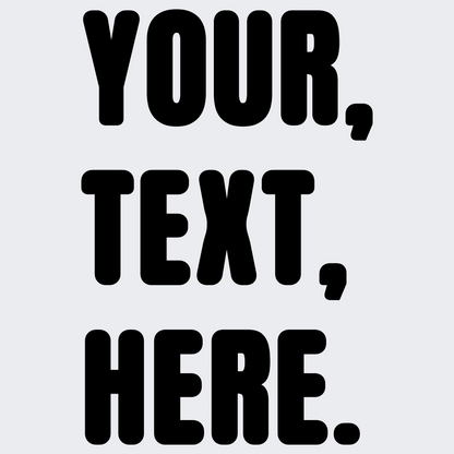 Triple Take Personalise Black Print (S/M/L)
