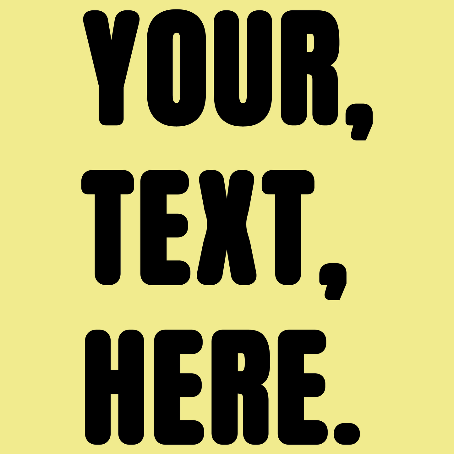 Triple Take Personalise Black Print (S/M/L)