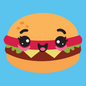 Happy Burger Hooded Sweat